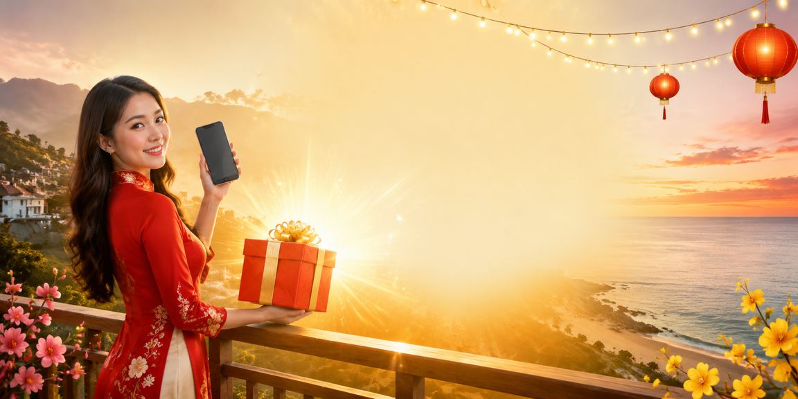 Cảnh người chơi tương tác trên thiết bị di động tại bãi biển Sapa cùng giải Jackpot hấp dẫn